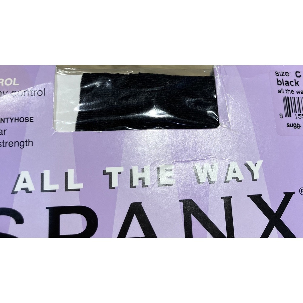 Spanx All The Way Full Length Black Hose Sara Blakely New Size C Super Control - Picture 6 of 12